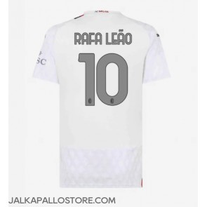 AC Milan Rafael Leao #10 Vieraspaita Naisten 2023-24 Lyhythihainen